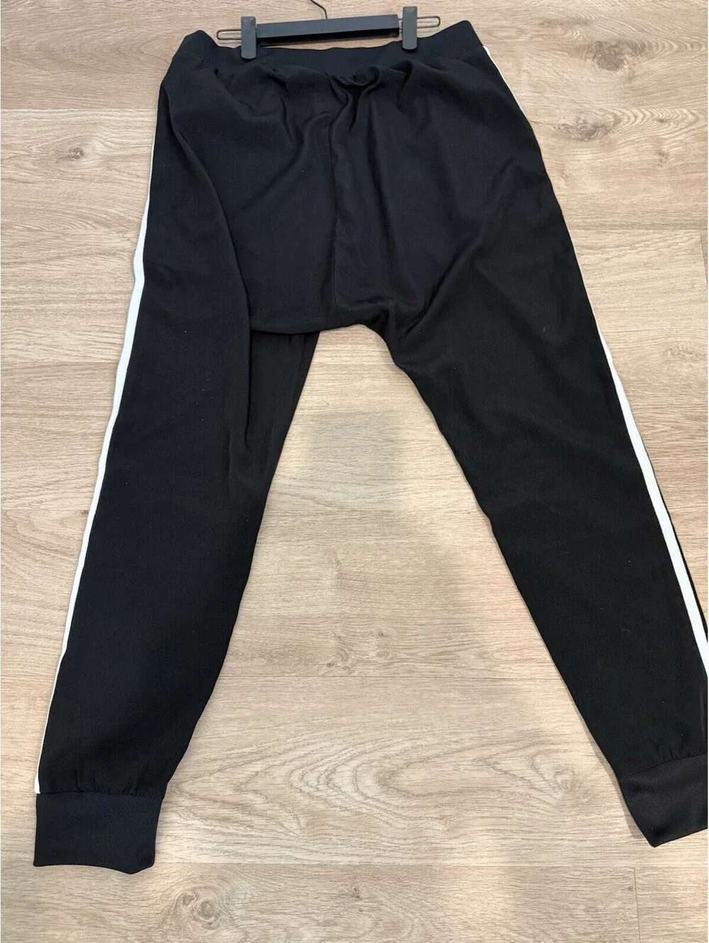 Adidas Sport Joggers Men's Size Medium Tailored Leg Black Logo